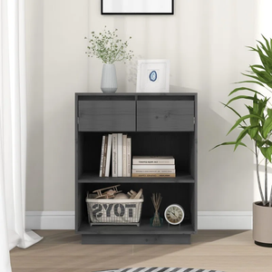 Solid Pine Wood Console Cabinet with Drawers