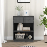 Solid Pine Wood Console Cabinet with Drawers